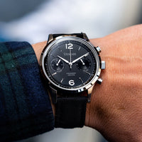 Chronograph Watch - Vescari Chestor Black Chronograph Watch VSC-02SB-3