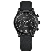 Chronograph Watch - Vescari Chestor Men's Black Chrono Watch VSC-02BS-02