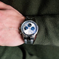 Chronograph Watch - Vescari Chestor Men's Silver Panda Watch VSC-03SP-01