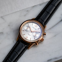 Chronograph Watch - Vescari Chestor Rosegold Black Chronograph Watch VSC-02RGB-1
