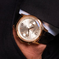 Chronograph Watch - Vescari Chestor Rosegold Black Chronograph Watch VSC-02RGB-1