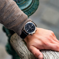 Chronograph Watch - Vescari Chestor Steel Black Chronograph Watch VSC-02SB-1