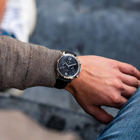 Chronograph Watch - Vescari Chestor Steel Black Chronograph Watch VSC-02SB-1