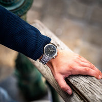 Chronograph Watch - Vescari Chestor Steel Black Chronograph Watch VSC-02SB-5