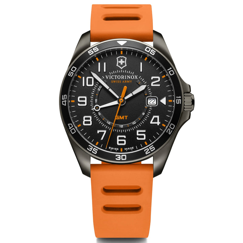 Chronograph Watch - Victorinox FieldForce GMT Men's Orange Watch 241897