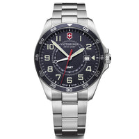 Chronograph Watch - Victorinox FieldForce GMT Men's Silver Watch 241896