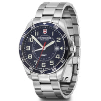 Chronograph Watch - Victorinox FieldForce GMT Men's Silver Watch 241896