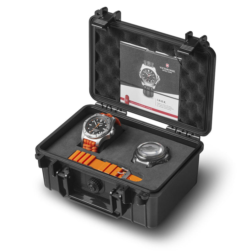 Chronograph Watch - Victorinox I.N.O.X. Pro Diver Men's Orange Watch 241845