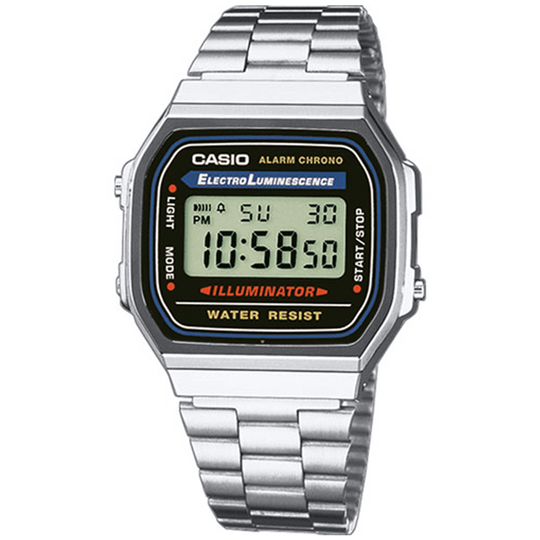 Casio Classic Vintage Retro Unisex Silver Watch A168WA-1YES