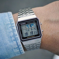 Digital Watch - Casio Collection Unisex Silver Watch A500WEA-1EF