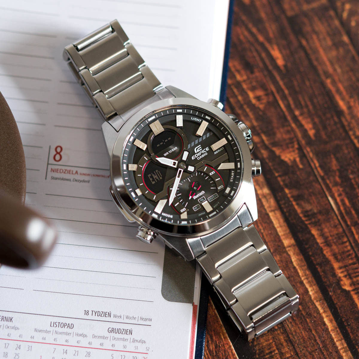 Casio Edifice Smart Chrono Men's Silver Watch ECB-30D-1AEF from WatchPilot™