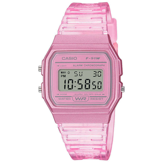 Casio F-91 Classic Unisex Pink Watch F-91WS-4EF