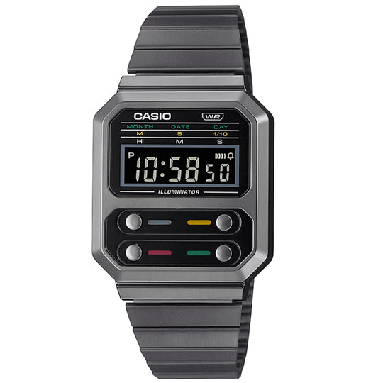 Casio F100 Classic Unisex Grey Watch A100WEGG-1AEF
