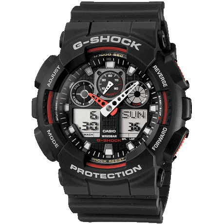 Casio G-Shock Men's Black Watch GA-100-1A4ER