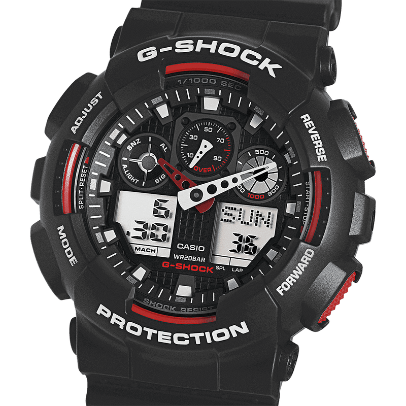 Digital Watch - Casio G-Shock Men's Black Watch GA-100-1A4ER