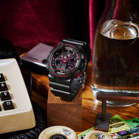 Digital Watch - Casio G-Shock Men's Black Watch GA-100BNR-1AER