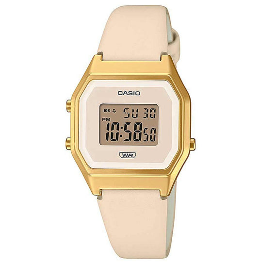 Casio Vintage Ladies Cream Watch LA680WEGL-4EF