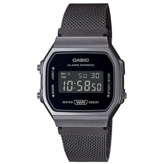 Casio Vintage Unisex Black Watch A168WEMB-1BEF