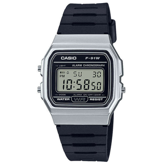 Casio Vintage Unisex Black Watch F-91WM-7AEF