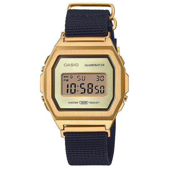 Casio Vintage Unisex Gold Watch A1000MGN-9ER