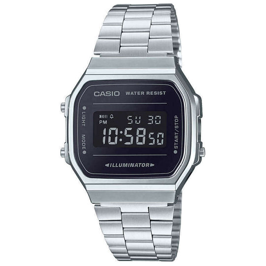 Casio Vintage Unisex Silver Watch A168WEM-1EF