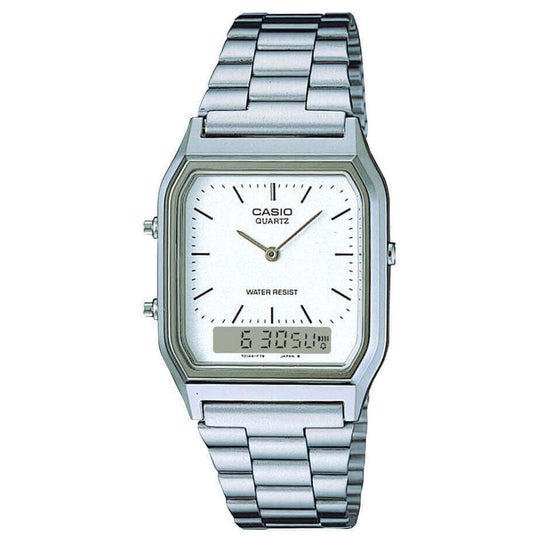 Casio Vintage Unisex Silver Watch AQ-230A-7DMQYES