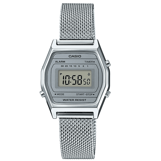 Casio Vintage Unisex Silver Watch LA690WEM-7EF