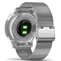Garmin Vívomove® Luxe Silver Case With Silver Milanese Band 010-02241-03
