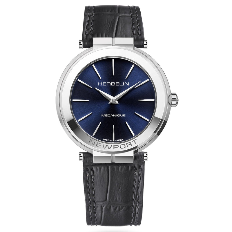 Herbelin Newport Slim Mechanical Men's Blue Watch 1222/AP15