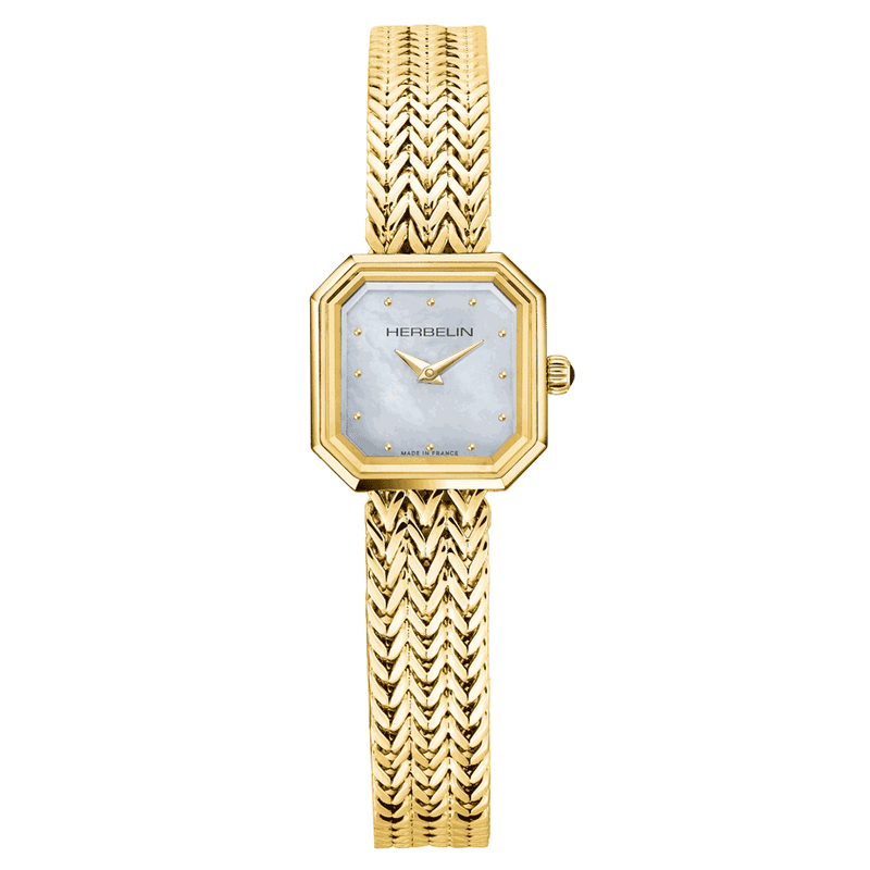 Herbelin Octogone  Ladies Gold Watch 17436/BP19