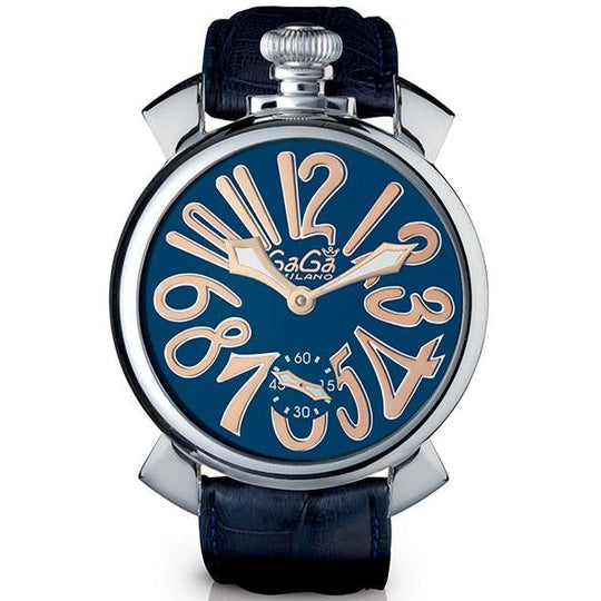 Gaga Milano Men's Black Manuale Mechanical Watch 5010.05S