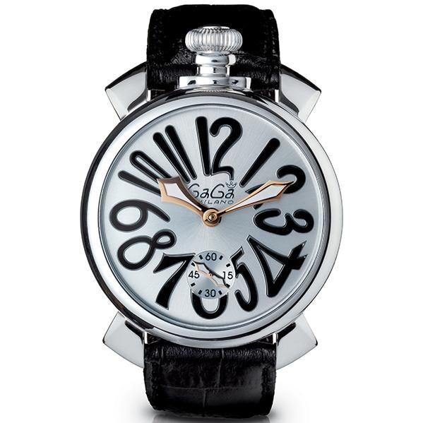 Mechanical Watch - Gaga Milano Men's Black Manuale Mechanical Watch 5010.07