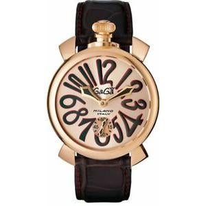 Gaga Milano Men's Black Manuale Mechanical Watch 5011.11