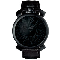 Mechanical Watch - Gaga Milano Men's Black Manuale Mechanical Watch 5012.02S