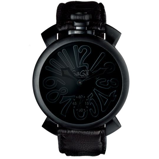 Gaga Milano Men's Black Manuale Mechanical Watch 5012.02S