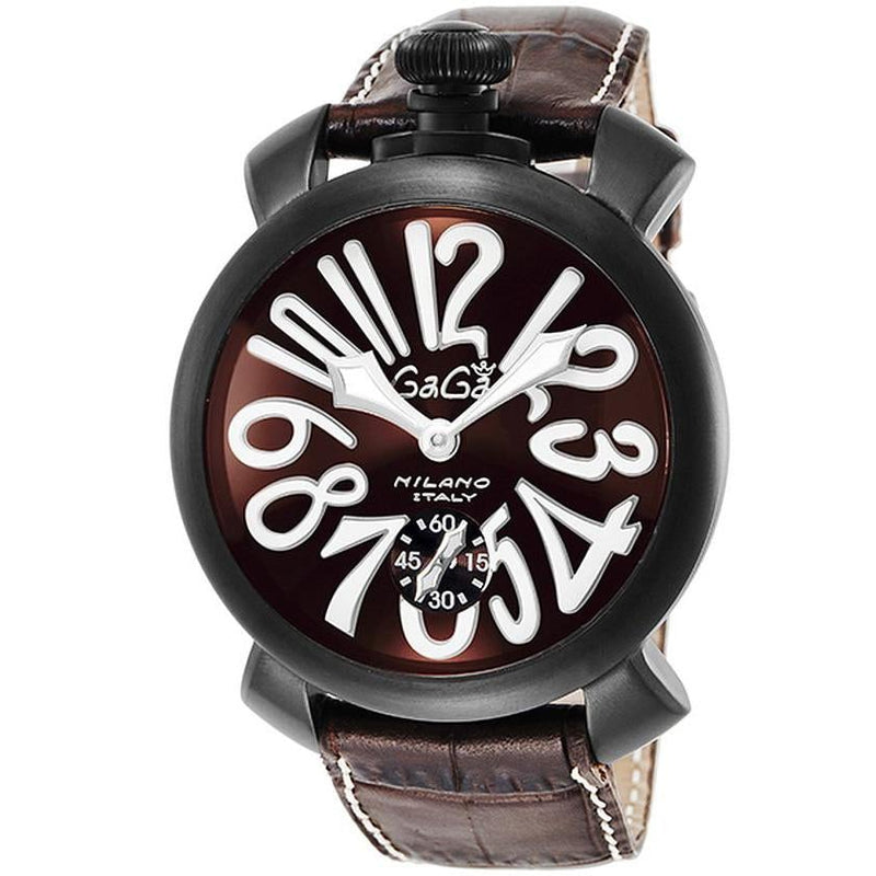 Mechanical Watch - Gaga Milano Men's Black Manuale Mechanical Watch 5012.04