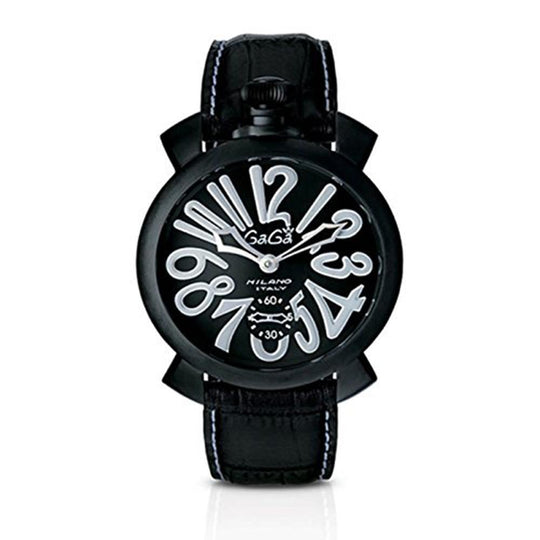 Gaga Milano Men's Black Manuale Mechanical Watch 5012.06
