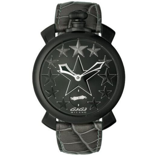 Mechanical Watch - Gaga Milano Men's Black Manuale Mechanical Watch 5012.STAR.01