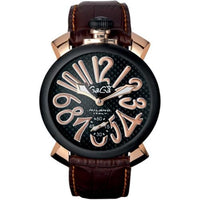 Mechanical Watch - Gaga Milano Men's Black Manuale Mechanical Watch 5014.01S