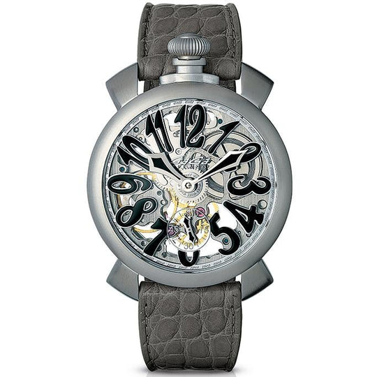 Gaga Milano Men's Black Skeleton Mechanical Watch 5310.KS02