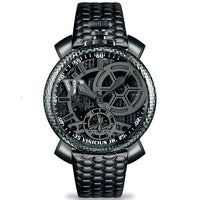 Mechanical Watch - Gaga Milano Men's Black Vinicius Mechanical Watch 5516IVJD1SB0F