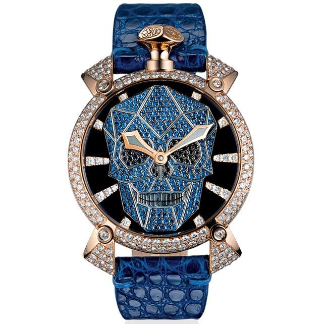Mechanical Watch - Gaga Milano Men's Blue Manuale Mechanical Watch 5061D04S