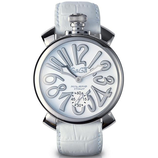 Gaga Milano Men's White Manuale Mechanical Watch 5010.10S