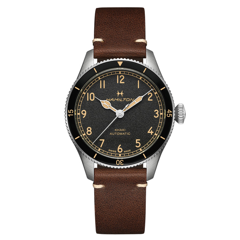 Mechanical Watch - Hamilton Khaki Aviation Pilot Pioneer Mechanical Men's Black Watch H76205530