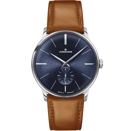 Junghans Meister Manual Winding Men's Blue/Brown Watch 27/3504.02