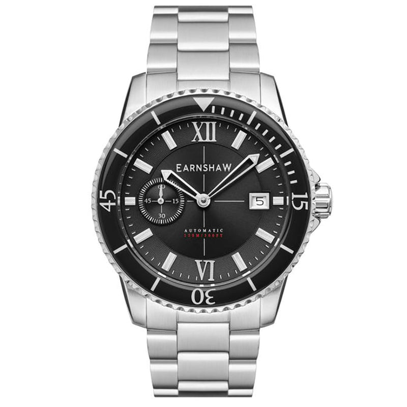 Mechanical Watch - Thomas Earnshaw Men's Coal Black Hawke Watch ES-8133-11