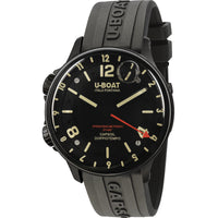 Mechanical Watch - U-Boat 8770/A New Capsoil Doppiotempo 445mm DLC Men's Black Watch