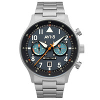 Pilot Watch - AVI-8 Carey Dual Time Gutersloh Watch AV-4088-22