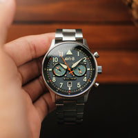 Pilot Watch - AVI-8 Carey Dual Time Gutersloh Watch AV-4088-22