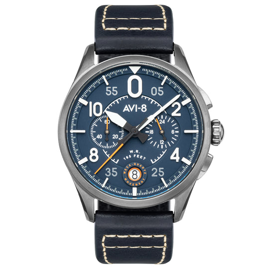 AVI-8 Spitfire Lock Men's Blue Chronograph Watch AV-4089-04